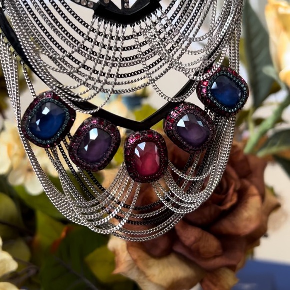 Swarovski dark big statement necklace 5142827 - Picture 6 of 12